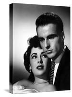 A Place in the Sun, Elizabeth Taylor, Montgomery Clift, 1951-null-Stretched Canvas