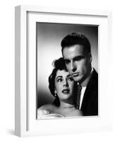 A Place in the Sun, Elizabeth Taylor, Montgomery Clift, 1951-null-Framed Art Print