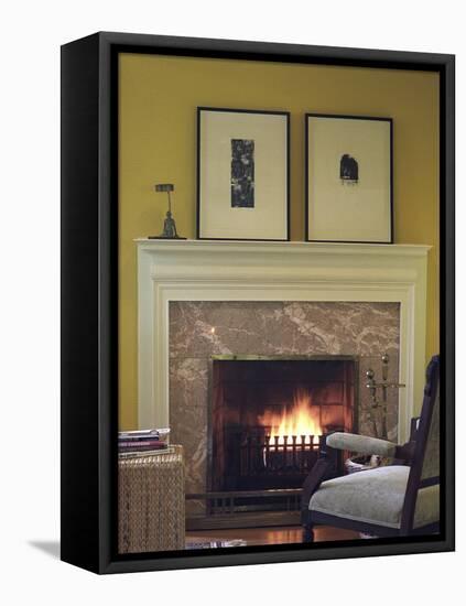 A Place to Sit by the Fire-null-Framed Stretched Canvas
