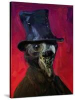 A Plague Doctor Unmasked-Mark Gordon-Stretched Canvas