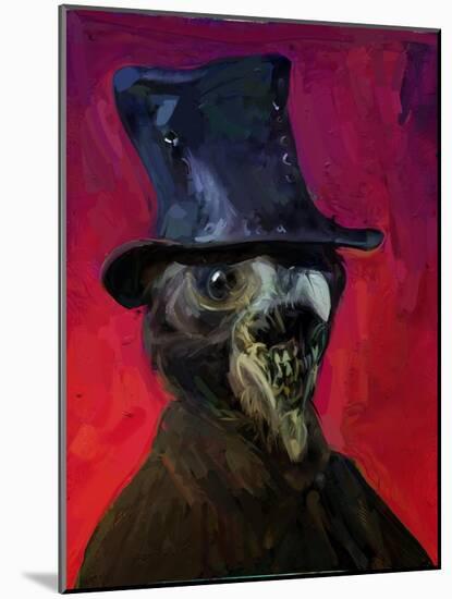 A Plague Doctor Unmasked-Mark Gordon-Mounted Giclee Print