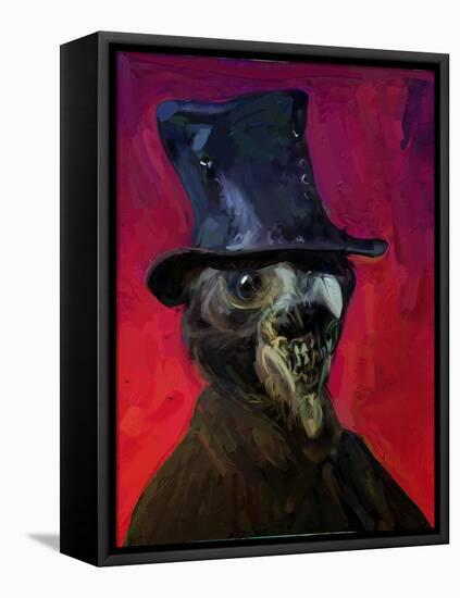 A Plague Doctor Unmasked-Mark Gordon-Framed Stretched Canvas