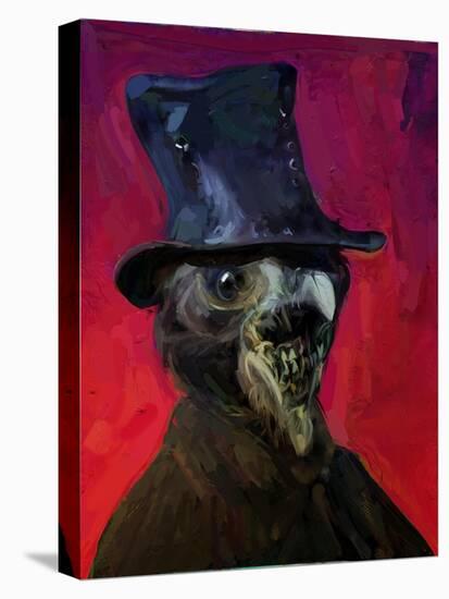 A Plague Doctor Unmasked-Mark Gordon-Stretched Canvas