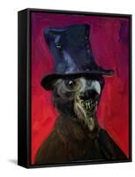 A Plague Doctor Unmasked-Mark Gordon-Framed Stretched Canvas