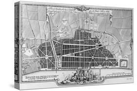 A Plan for Rebuilding the City of London after the Great Fire in 1666-null-Stretched Canvas