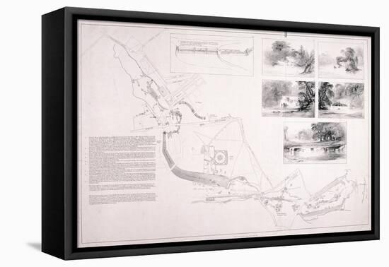 A Plan of Hyde Park, Green Park and St James's Park, C1827-null-Framed Stretched Canvas