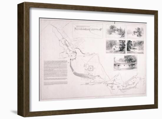 A Plan of Hyde Park, Green Park and St James's Park, C1827-null-Framed Giclee Print