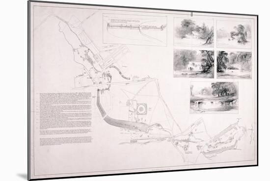 A Plan of Hyde Park, Green Park and St James's Park, C1827-null-Mounted Giclee Print