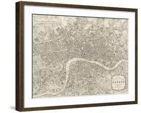 A Plan of London, 1831-Samuel Lewis-Framed Giclee Print