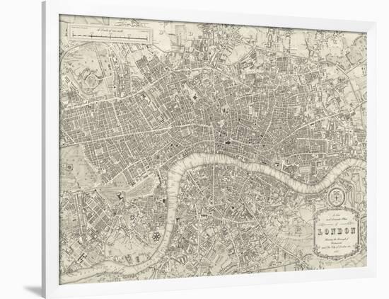 A Plan of London, 1831-Samuel Lewis-Framed Giclee Print