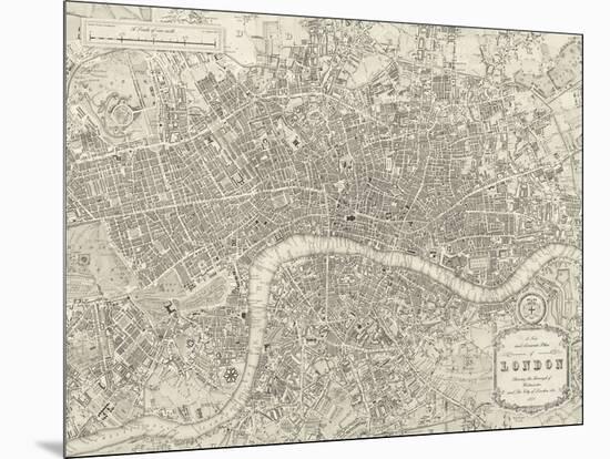 A Plan of London, 1831-Samuel Lewis-Mounted Giclee Print