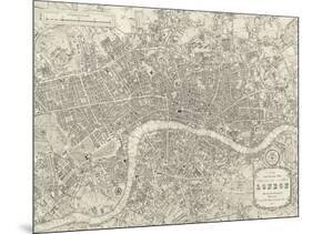 A Plan of London, 1831-Samuel Lewis-Mounted Giclee Print