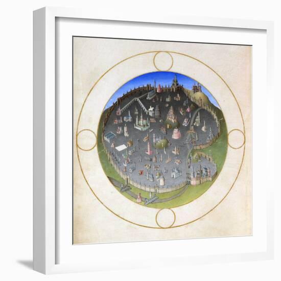 A Plan of Rome, 1412-1416-Hermann Limbourg-Framed Giclee Print