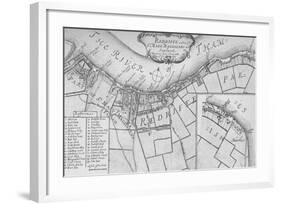 A Plan of Rotherhithe, 1755, (1912). Artists: Unknown, John Stow-John Stow-Framed Giclee Print