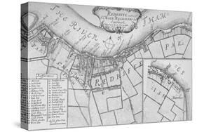 A Plan of Rotherhithe, 1755, (1912). Artists: Unknown, John Stow-John Stow-Stretched Canvas