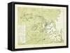 A Plan of the Town and Harbour of Boston and the Country Adjacent'-null-Framed Stretched Canvas