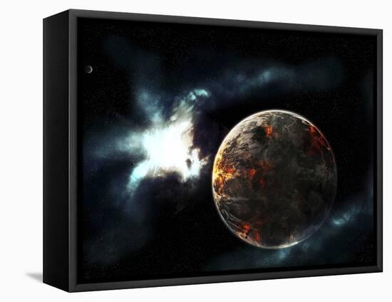 A Planet Harvested Off it's Resources and Left for Dead on it's Own-Stocktrek Images-Framed Stretched Canvas