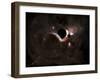 A Planet's Population Fleas in Panic from a Massive Black Hole-Stocktrek Images-Framed Photographic Print