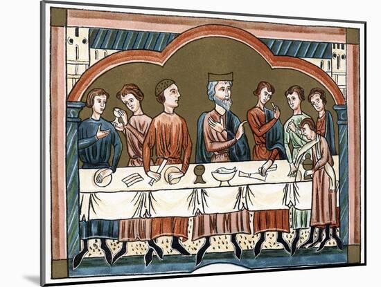 A Plantagenet King of England Dining-null-Mounted Giclee Print