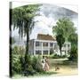 A Plantation Home in Mississippi before the Civil War-null-Stretched Canvas