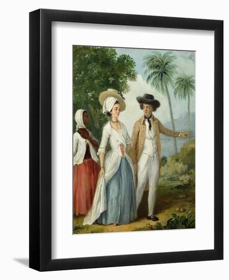 A Planter and His Wife, Attended by a Servant, c.1780-Agostino Brunias-Framed Giclee Print