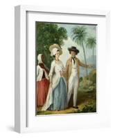 A Planter and His Wife, Attended by a Servant, c.1780-Agostino Brunias-Framed Giclee Print