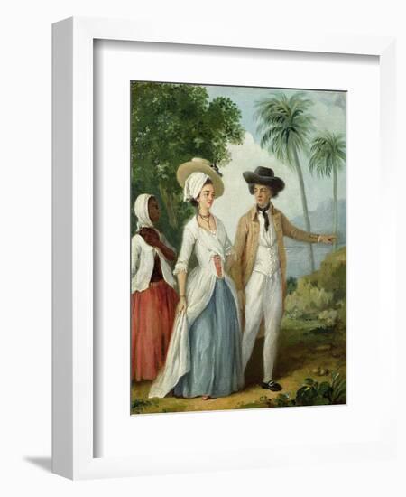 A Planter and His Wife, Attended by a Servant, c.1780-Agostino Brunias-Framed Giclee Print