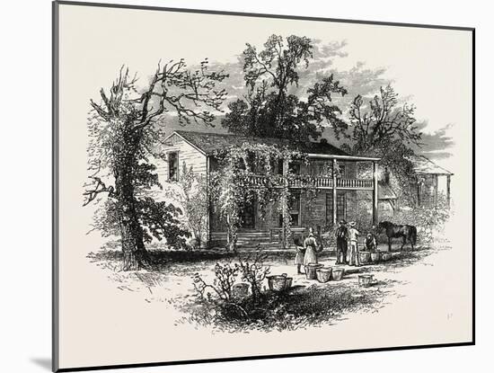A Planter's House in Georgia, USA, 1870s-null-Mounted Giclee Print