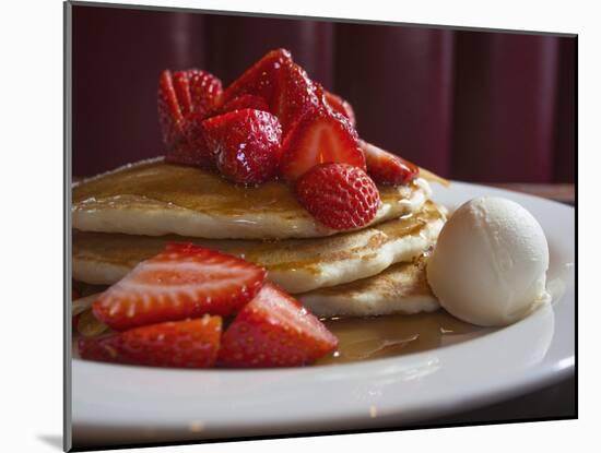 A Plate of Buttermilk Pancakes.-Jon Hicks-Mounted Photographic Print