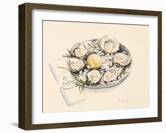 A Plate of Oysters, 2012-Alison Cooper-Framed Giclee Print