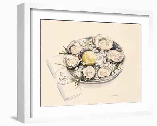 A Plate of Oysters, 2012-Alison Cooper-Framed Giclee Print