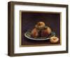 A Plate of Peches Painting by Henri Fantin Latour (Fantin-Latour, 1836-1904) 1880 Sun. 0,26X0,35 M-Henri Fantin-Latour-Framed Giclee Print