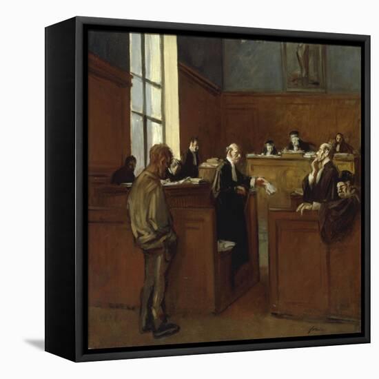 A Plea for Mercy-Jean Louis Forain-Framed Stretched Canvas