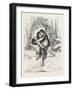 A Pleasant Burden, Friendship, Love, Boy, Girl, Basket, Stream, , 1876-null-Framed Giclee Print