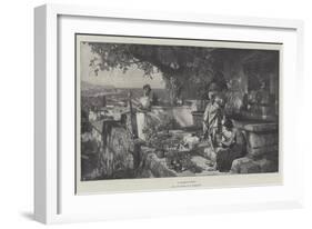 A Pleasant Studio-Hendrik Siemiradzki-Framed Giclee Print