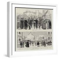 A Pleasure Cruise to the Mediterranean on Board the Steam Yacht Victoria, Iii, Naples under a Cloud-null-Framed Giclee Print