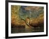 A Plesiosaurus Captures a Eurhinosaurus Marine Reptile in a Sea Cave-null-Framed Art Print