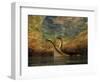 A Plesiosaurus Captures a Eurhinosaurus Marine Reptile in a Sea Cave-null-Framed Art Print