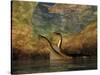 A Plesiosaurus Captures a Eurhinosaurus Marine Reptile in a Sea Cave-null-Stretched Canvas