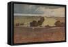 'A Ploughed Field', 1923-John Sell Cotman-Framed Stretched Canvas