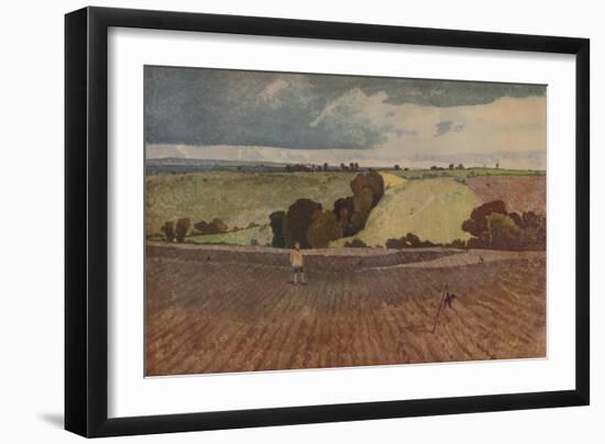 'A Ploughed Field', 1923-John Sell Cotman-Framed Giclee Print