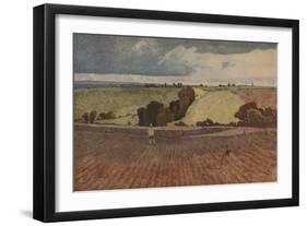 'A Ploughed Field', 1923-John Sell Cotman-Framed Giclee Print