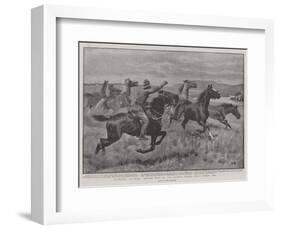 A Plucky Colonial, Driving Some of the Enemy's Horses While under Fire-John Charlton-Framed Giclee Print