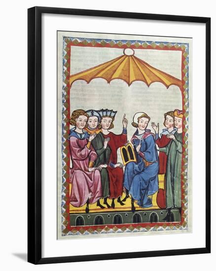 A Poet Sings of the Legend of Tristan and Iseult-null-Framed Giclee Print
