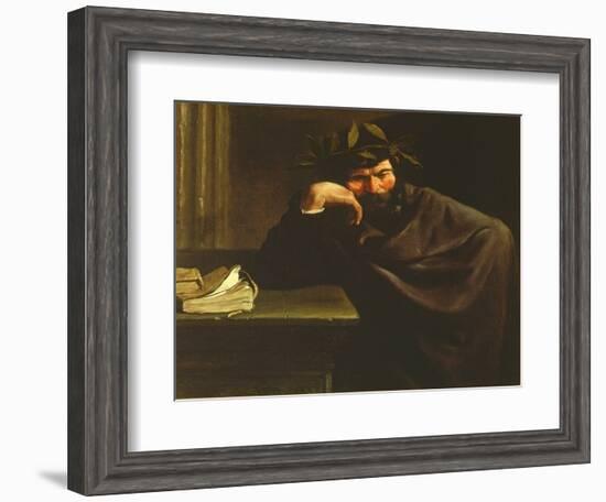 A Poet-Pier Francesco Mola-Framed Giclee Print