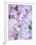 A Poetic Floral Montage from Pink Roses on Painted Texture-Alaya Gadeh-Framed Premium Photographic Print