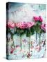 A Poetic Floral Montage of Roses-Alaya Gadeh-Stretched Canvas