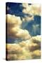 A Poetic Montage of a Blue Sky with White Clouds-Alaya Gadeh-Stretched Canvas