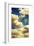 A Poetic Montage of a Blue Sky with White Clouds-Alaya Gadeh-Framed Photographic Print