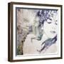 A Poetic Montage of a Womans Portrait and Flower-Alaya Gadeh-Framed Photographic Print